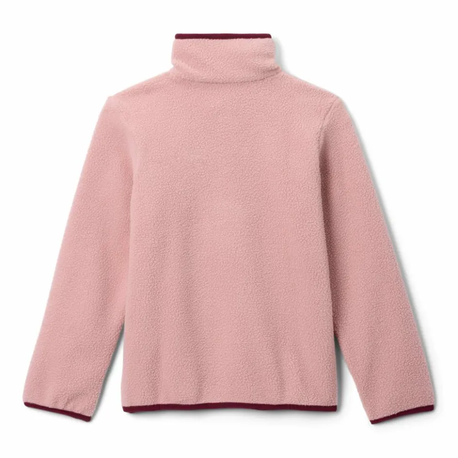 New Columbia Helvetia II Half Snap sweater junior eraser pink fig rich wine