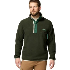 Columbia Helvetia II Half Snap sweater heren greenscape