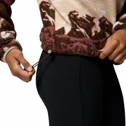 Columbia Helvetia II Printed Cropped Half Snap  sweater dames tobacco sisters dark stone