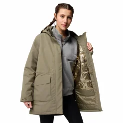 Columbia Pulaski parka outdoor jack dames stone green