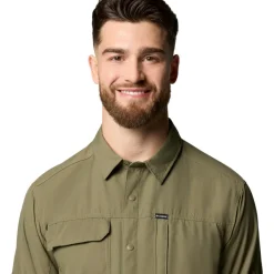 New Columbia Skien Valley overhemd heren stone green