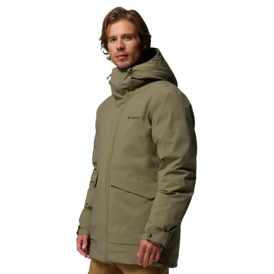 Online Columbia Street Heights parka outdoor jack heren stone green