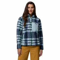 Columbia West bend II sweater dames crushed blue herringplaid