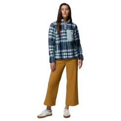 Columbia West bend II sweater dames crushed blue herringplaid