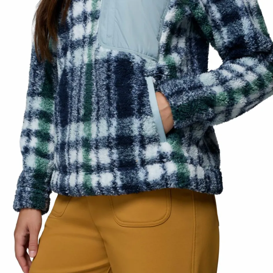 Columbia West bend II sweater dames crushed blue herringplaid