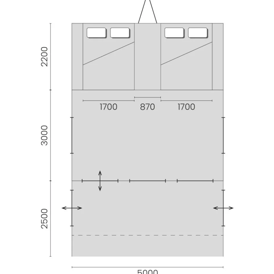 Comanche Oregon Grey Line Deluxe vouwwagen