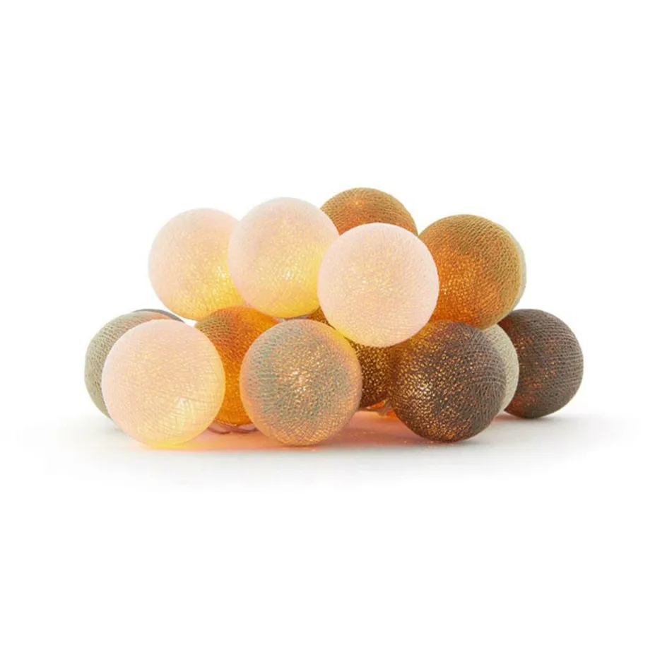 Hot Cotton Ball Lights Outdoor extension kit lichtsnoer glamping earth