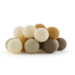 Cotton Ball Lights  Outdoor lichtsnoer glamping earth