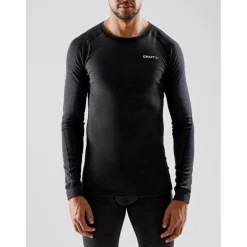 Craft CORE Wool Merino LS thermoshirt heren black