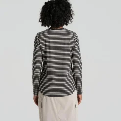 Craghoppers NosiLife Akona shirt dames charcoal stripe