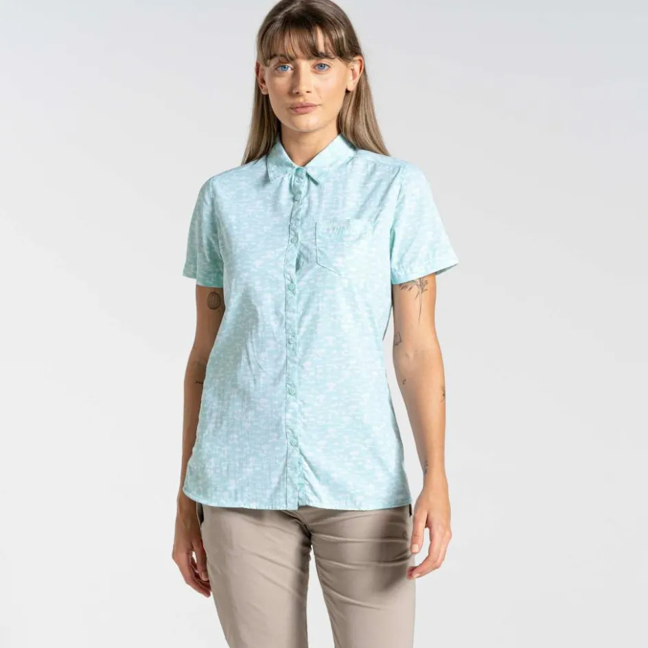 Craghoppers NosiLife Tillia blouse dames poolside green print
