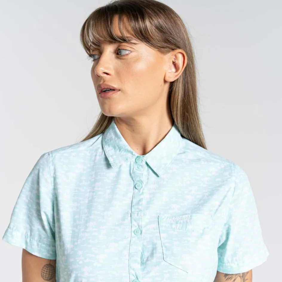 Craghoppers NosiLife Tillia blouse dames poolside green print