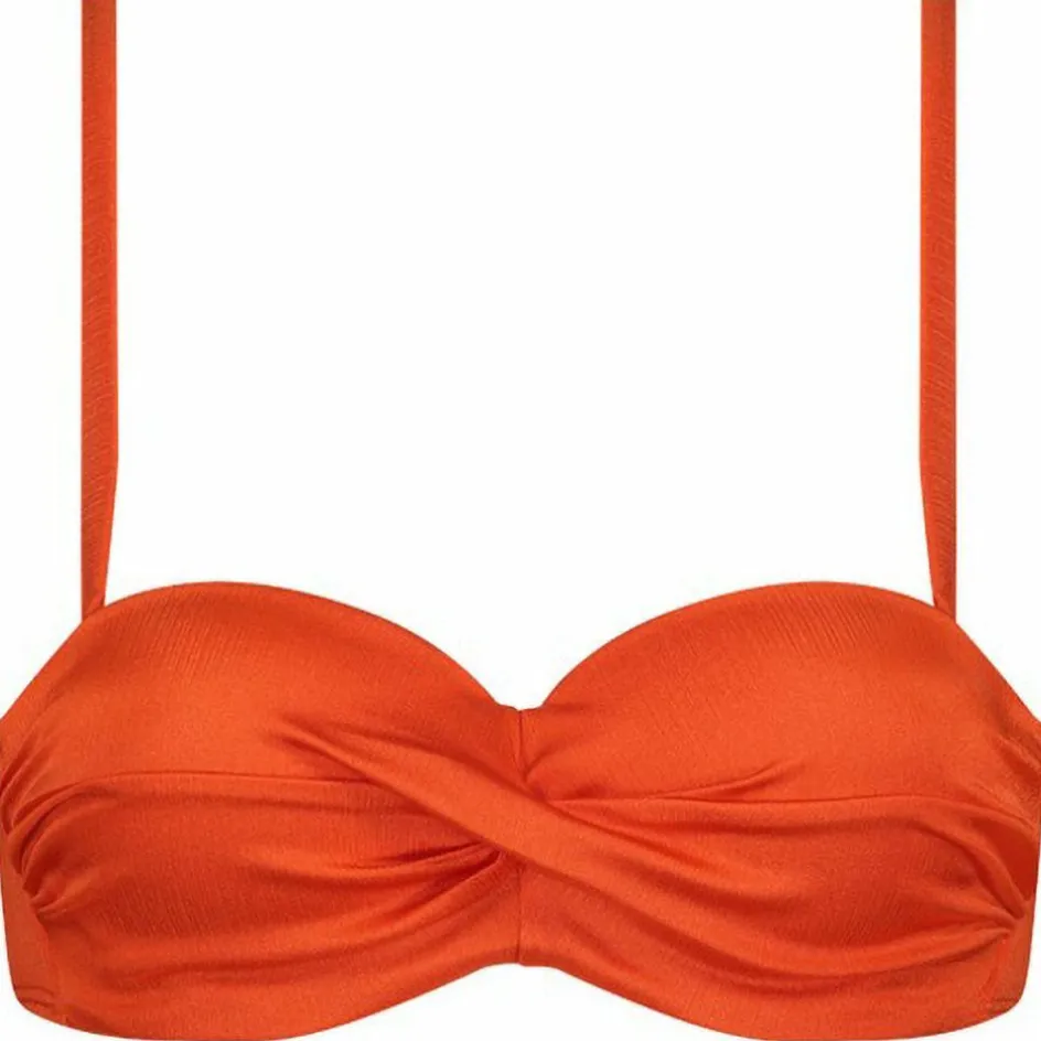 Cyell Satin Tomato Padded Wired bikini top dames