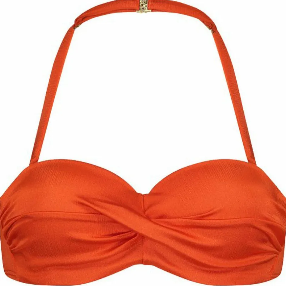 Cyell Satin Tomato Padded Wired bikini top dames
