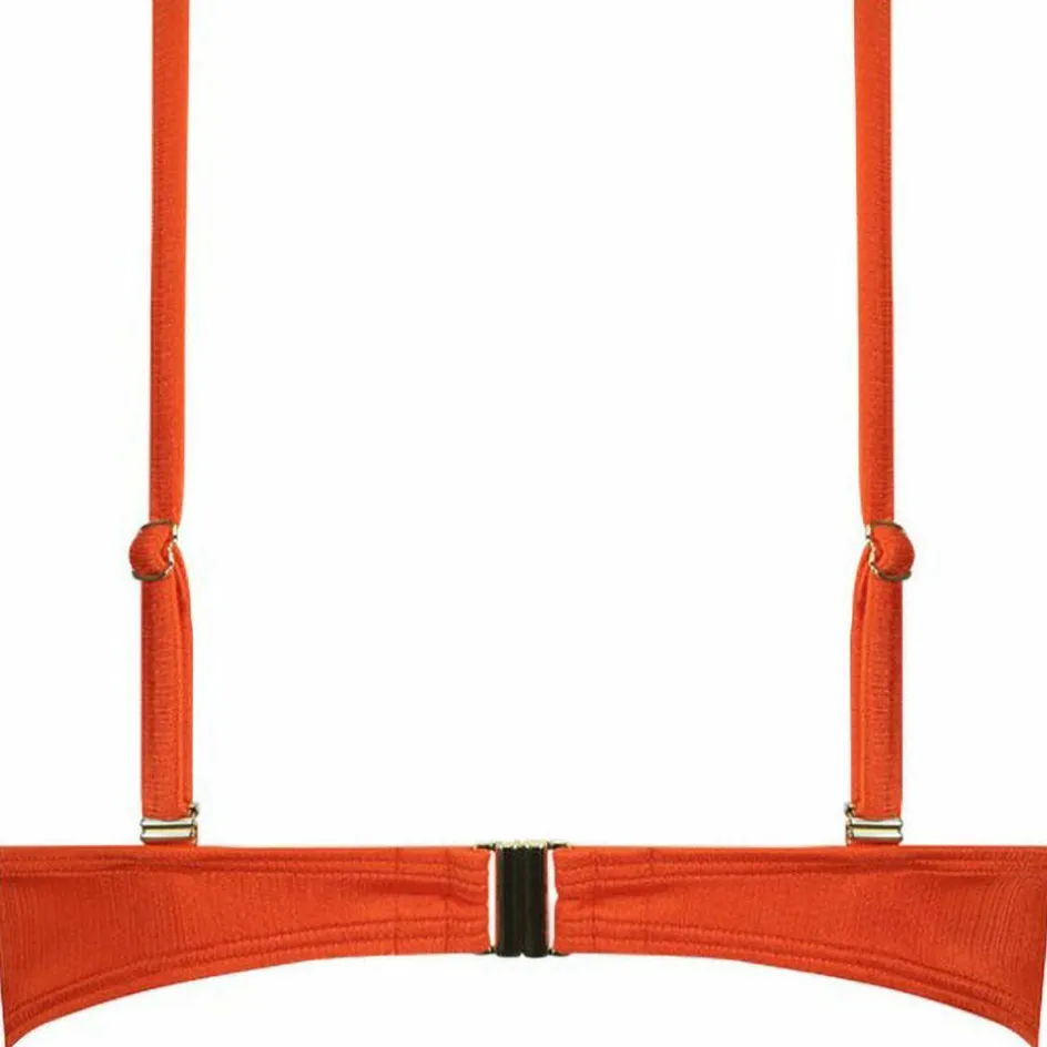 Cyell Satin Tomato Padded Wired bikini top dames