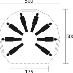 Online De Wit  Sherpa 500 groepstent beige