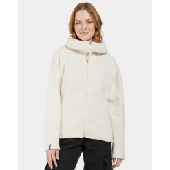 Outlet Didriksons Anniken fleece vest dames shell white