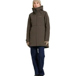 Hot Didriksons Helle parka outdoor jack dames mocha brown