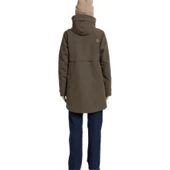 Hot Didriksons Helle parka outdoor jack dames mocha brown