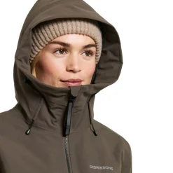 Hot Didriksons Helle parka outdoor jack dames mocha brown