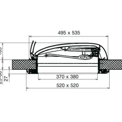Sale Dometic Mini Heki Style dakluik met permanente ventilatie  25 - 42 mm
