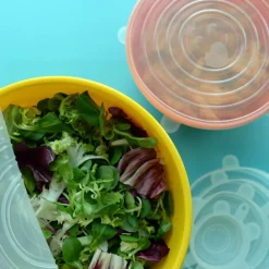 Hot Dotz Siliconen vershouddeksels ø 6 - 21 cm transparant 6-pack