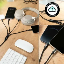 Dörr USB-C 4-in-1 oplaadkabel 120 cm