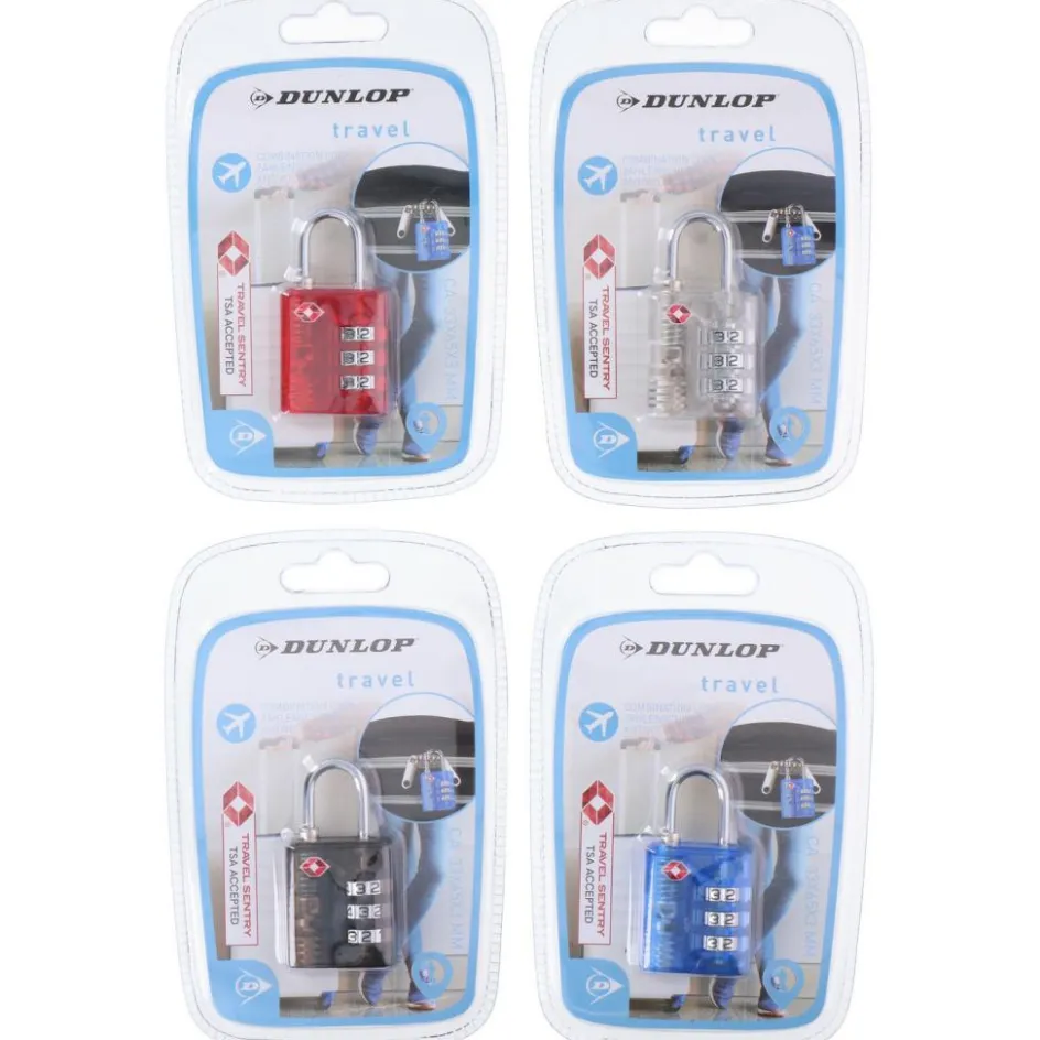 Dunlop Travel TSA cijferslot assorti