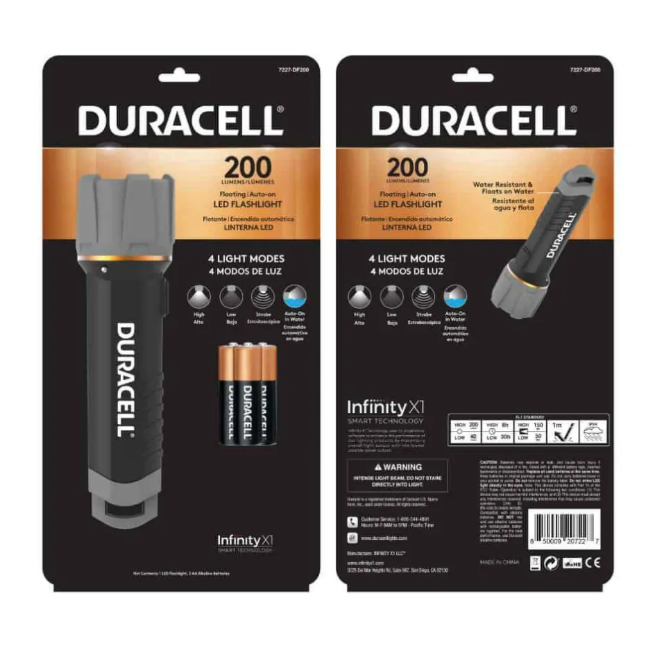 Duracell DF200 LED zaklamp
