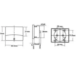 DWS Analoge voltmeter tot 30V
