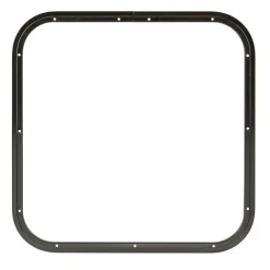 DWS Camping  Klapraam getint inclusief combihor wit 500 x 500  mm