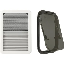 DWS Camping Klapraam getint inclusief combihor wit 350 x 500 mm