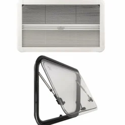 Online DWS Camping Klapraam transparant inclusief combihor wit 700 x 350 mm