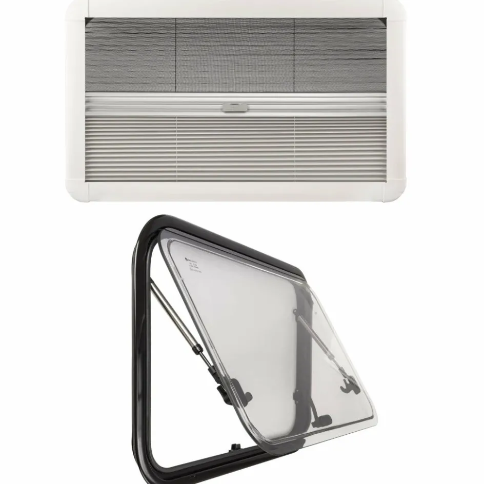 DWS Camping Klapraam transparant inclusief combihor wit 500 x 300 mm