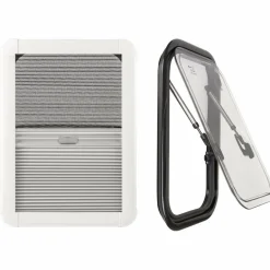 DWS Camping Klapraam transparant inclusief combihor wit 350 x 500 mm