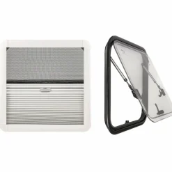 Outlet DWS Camping  Klapraam transparant inclusief combihor wit 500 x  500 mm