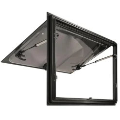 Hot DWS Camping  Rechthoekig klapraam inclusief combihor zwart 500 x 300 mm