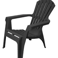 Outlet DWS Dolomiti stapelbare tuinstoel antraciet per 6 stuks