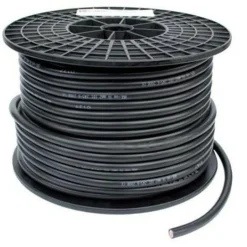 Outlet DWS Dubbel geïsoleerde kabel zwart 35 mm