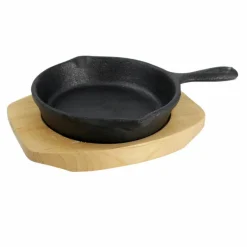 Clearance DWS Gietijzeren koekenpan met plank ø 10 cm