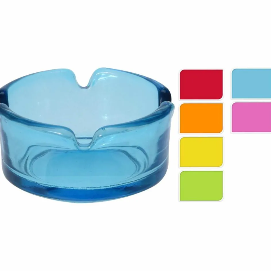 DWS Glazen asbak assorti