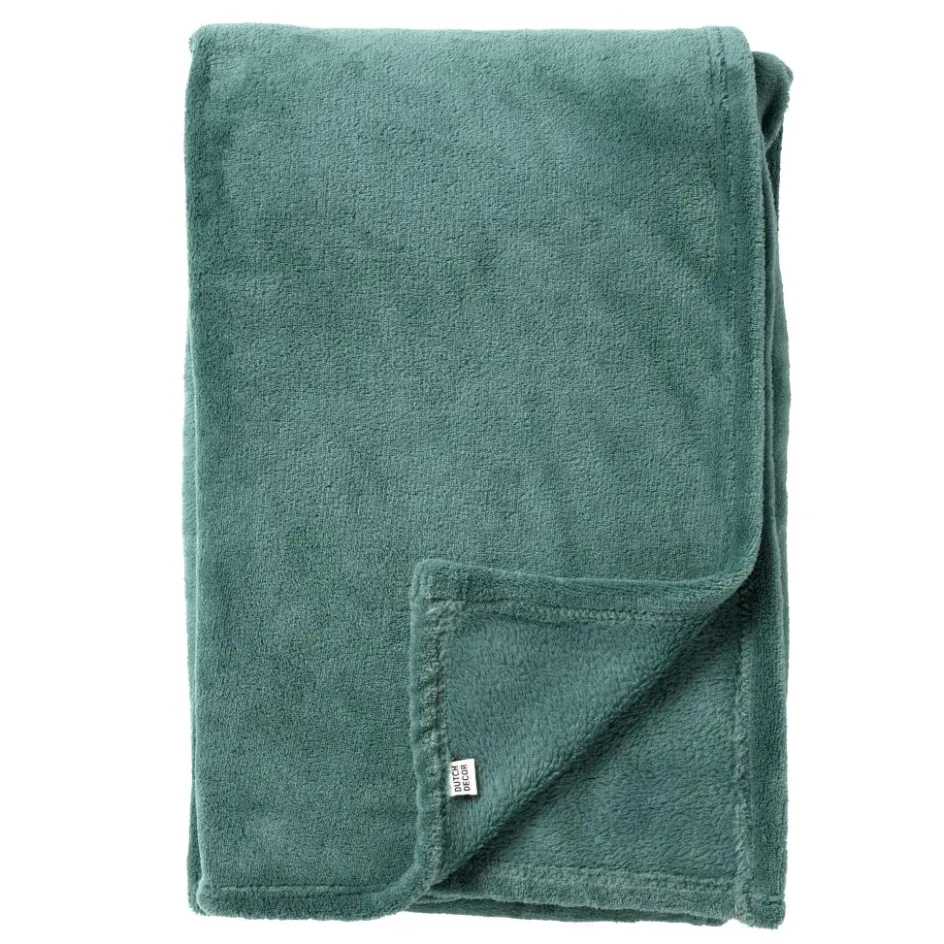 DWS Harvey fleece plaid 150 x 200 cm sagebrush green