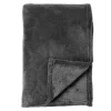 DWS Harvey fleece plaid 150 x 200 cm charcoal grey