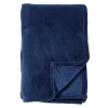 Clearance DWS Harvey fleece plaid 150 x 200 cm insignia blue