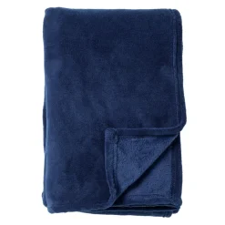 Clearance DWS Harvey fleece plaid 150 x 200 cm insignia blue