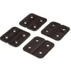 DWS Kunststof scharnieren zwart 4 stuks
