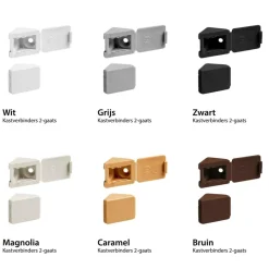 Discount DWS Meubelverbinders 2 gaats wit per 10 stuks
