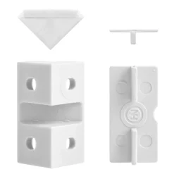 Clearance DWS Meubelverbinders 4 gaats wit per 10 stuks