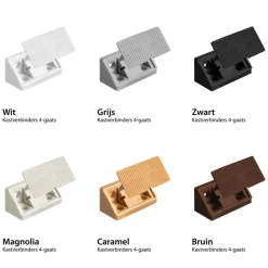 Clearance DWS Meubelverbinders 4 gaats wit per 10 stuks