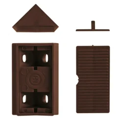 DWS Meubelverbinders 4 gaats bruin per 10 stuks